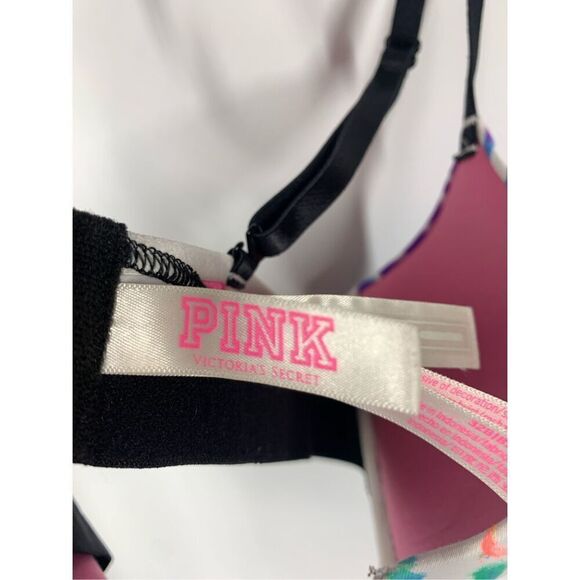 Vintage Victoria's Secret pink wear everywhere push-up tie-dye bra size 32B - Picture 4 of 9